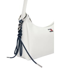 TOMMY HILFIGER TJ CITY CHARM Geantă de umăr ecru matlasat - Genți femei - 5