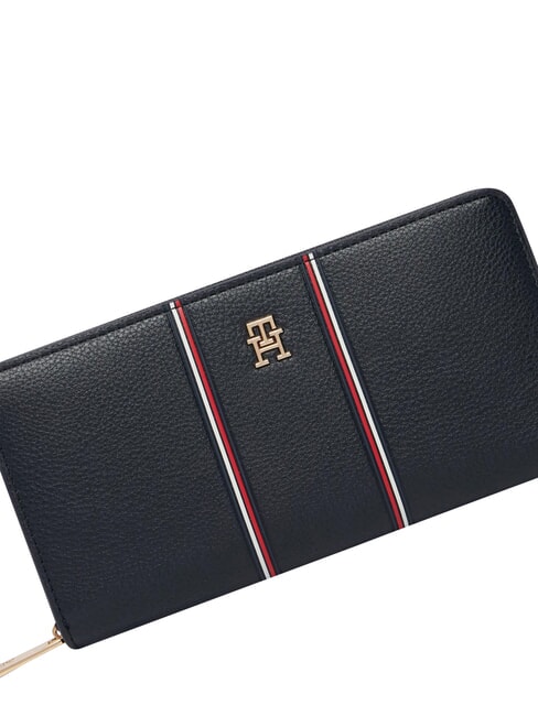 TH ICON Portofel mare cu fermoar albastru spațial - Portofele femei