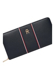 TOMMY HILFIGER TH ICON Portofel mare cu fermoar albastru spațial - Portofele femei - 3