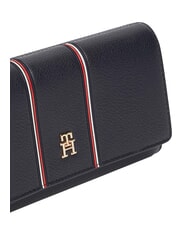 TOMMY HILFIGER TH ICON Portofel mare cu clapă albastru spațial - Portofele femei - 3