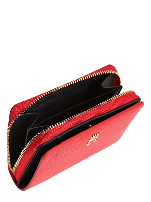 TH ICON Portofel mediu, cu fermoar roșu primar - Portofele femei