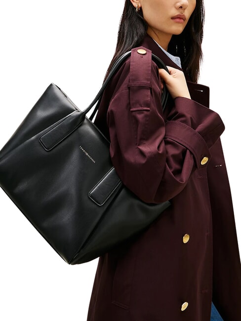 TH ESSENTIAL Geantă de umăr negru - Genți femei