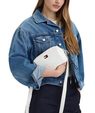 TOMMY HILFIGER TJ CITY CHARM Geantă de umăr mini ecru matlasat - Genți femei - 2