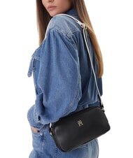 TOMMY HILFIGER TH ESSENTIAL Geantă de umăr mini negru - Genți femei - 2