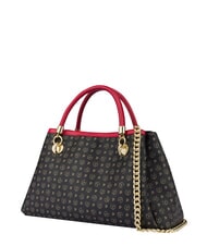 POLLINI HERITAGE  Geantă de m&acirc;nă cu curea de umăr lac negru - Genți femei - 2