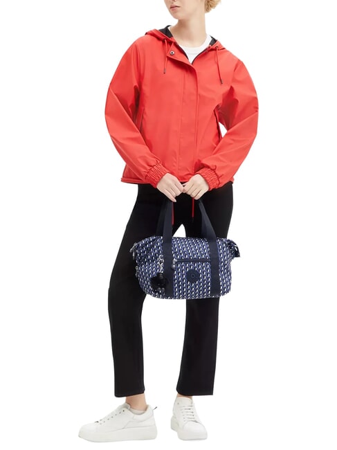 ART MINI PRINT Geanta de mana mica Albastru 3D K - Genți femei