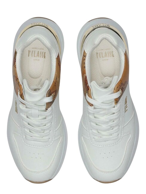 GEO Adidași Alb / Geo Bej - Pantofi femei