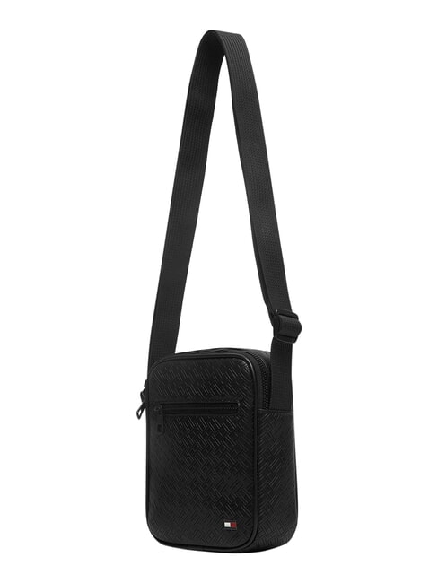 TH EMBOSSED FLAG Poșetă mică negru - Genți de umăr bărbați