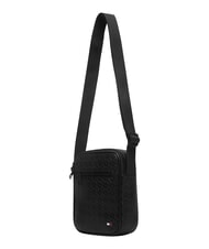 TOMMY HILFIGER TH EMBOSSED FLAG Poșetă mică negru - Genți de umăr bărbați - 4