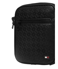 TOMMY HILFIGER TH EMBOSSED FLAG Poșetă mică negru - Genți de umăr bărbați - 5
