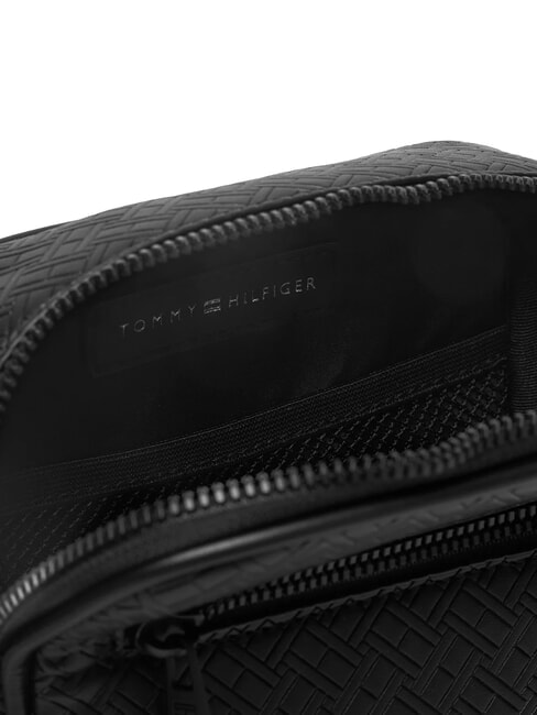 TH EMBOSSED FLAG Poșetă mică negru - Genți de umăr bărbați