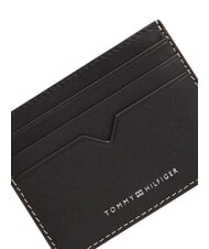 TOMMY HILFIGER TH SAFFIANO Suport card de credit, piele negru - Portofele bărbați - 5