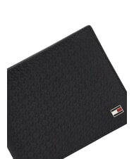 TOMMY HILFIGER TH EMBOSSED Portofel cu portcard, din piele negru - Portofele bărbați - 3