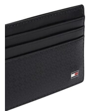 TOMMY HILFIGER TH EMBOSSED Suport card de credit, piele negru - Portofele bărbați - 5