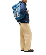 TOMMY HILFIGER TJ DENIM PATCHWORK Rucsac cu buzunare multiple, denim petic de denim - Rucsacuri pentru școală și timp liber - 2