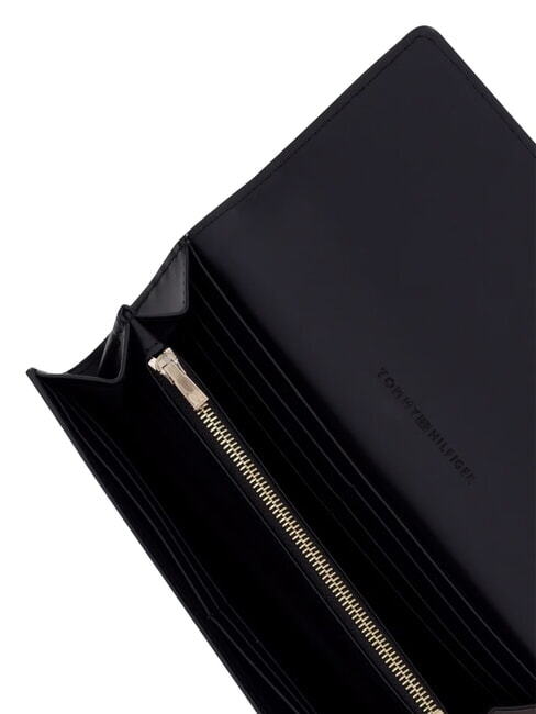 TH ICON Portofel mare cu clapă negru - Portofele femei