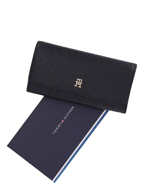 TH ICON Portofel mare cu clapă negru - Portofele femei