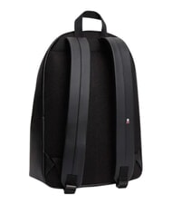TOMMY HILFIGER TJ ESS DAILY PU Rucsac cu buzunar frontal negru - Rucsacuri pentru școală și timp liber - 3
