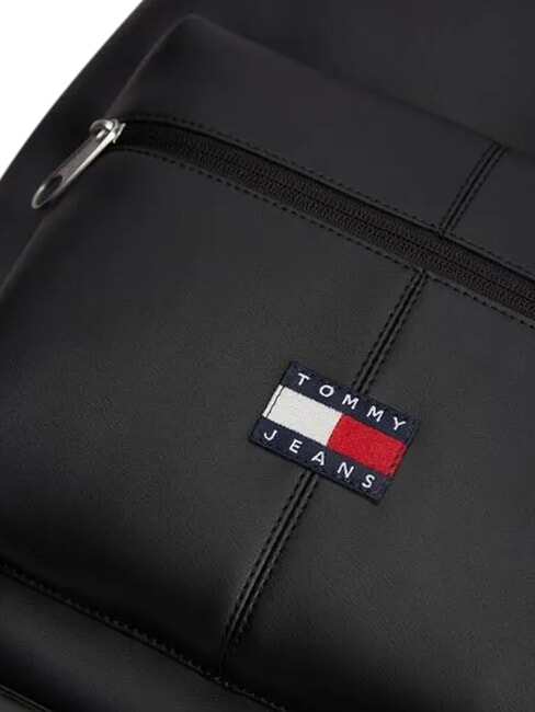 TJ ESS DAILY PU Rucsac cu buzunar frontal negru - Rucsacuri pentru școală și timp liber