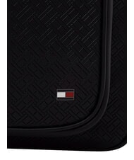 TOMMY HILFIGER TH EMBOSSED FLAG Rucsac cu buzunar frontal negru - Rucsacuri pentru școală și timp liber - 5