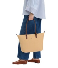 TOMMY HILFIGER POPETTE Geantă de cumpărături de umăr, XL nisip mono - Genți femei - 2