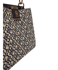 TOMMY HILFIGER TH HER Geantă de m&acirc;nă, cu curea de umăr mono albastru - Genți femei - 5