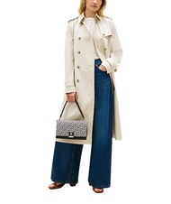 TOMMY HILFIGER TH HER Geantă de m&acirc;nă, cu curea de umăr mono albastru - Genți femei - 2