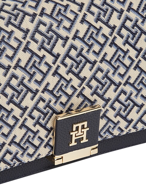 TH HER Geantă de m&acirc;nă, cu curea de umăr mono albastru - Genți femei