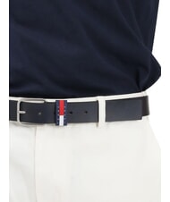 TOMMY HILFIGER TJM RYAN Curea de piele marina de noapte &icirc;ntunecată - Curele - 2