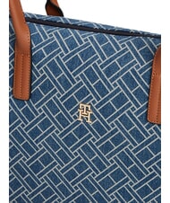 TOMMY HILFIGER POPETTE Geantă de cumpărături de umăr, XL blugi albaștri - Genți femei - 4