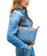 TOMMY HILFIGER POPETTE Geantă de m&acirc;nă, cu curea de umăr blugi albaștri - Genți femei - 2