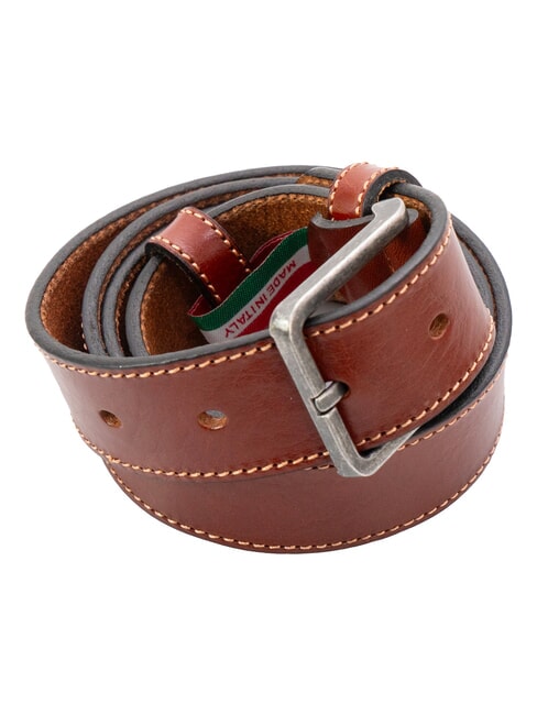 BELT Curea de piele tutun - Curele
