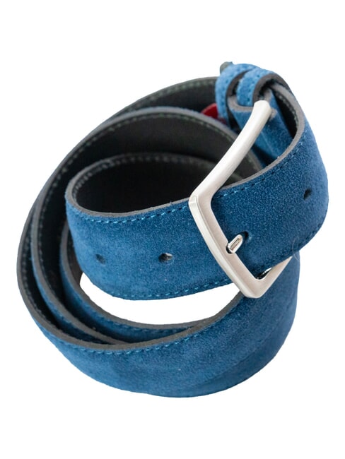 BASIC Curea de piele albastru deschis - Curele