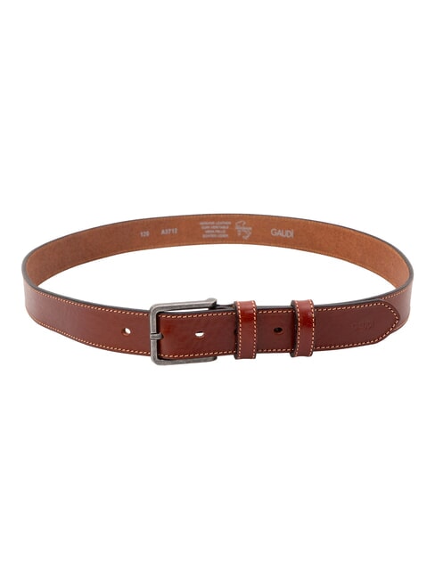 BELT Curea de piele tutun - Curele