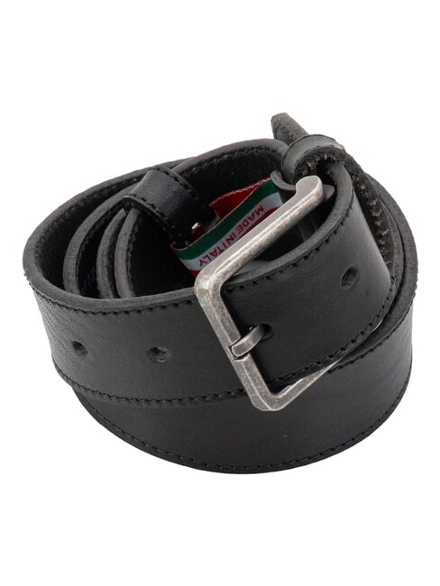 BELT Curea de piele BLACK - Curele