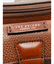 THE BRIDGE BIAGIO Borsetă din piele maro 14/ruteniu paladiu - Genți femei - 3