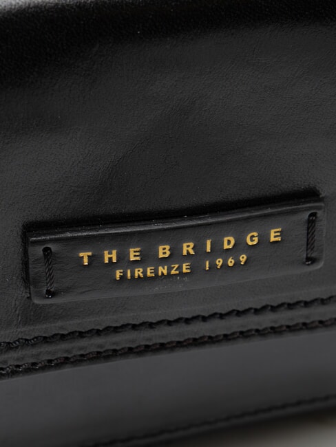 FLORA Geantă de umăr mini Negru de aur - Genți femei