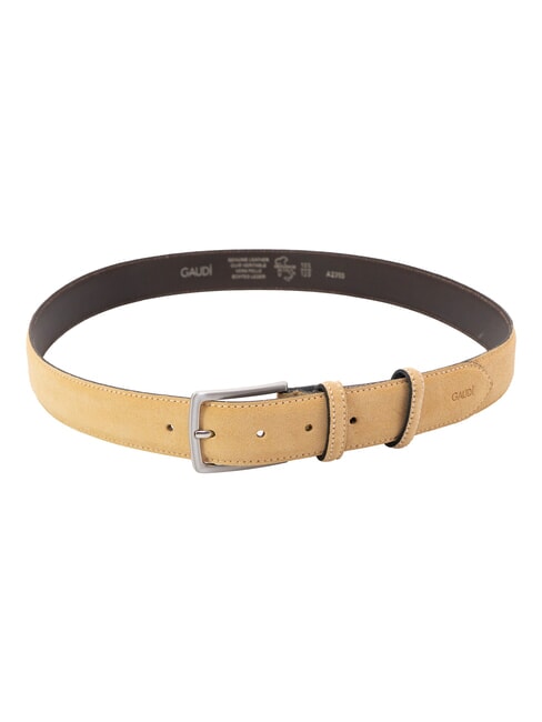 BASIC Curea de piele BEIGE - Curele
