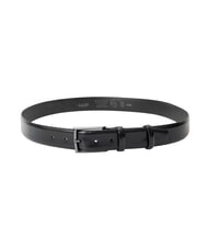 GAUD&Igrave; LUXURY Curea din piele fabricată &icirc;n Italia BLACK - Curele - 2
