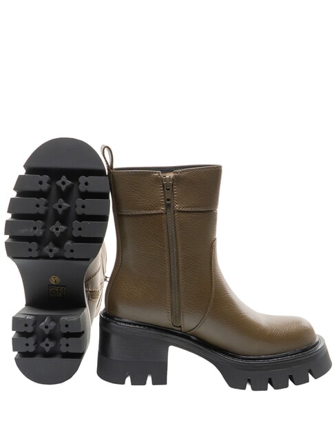 CONNIE DEER Ghete cu toc de 7 cm MILITARE - Pantofi femei