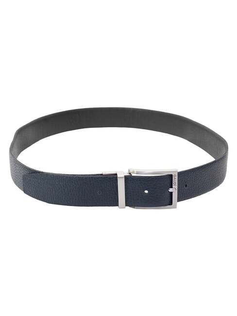 CERVO Curea de piele negru/albastru - Curele