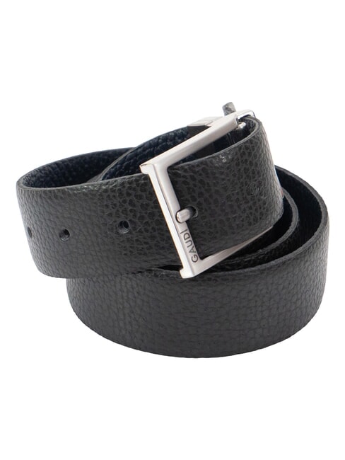 CERVO Curea de piele negru/albastru - Curele