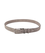 GAUD&Igrave; BASIC Curea din piele, cu logo &icirc;n relief taupe - Curele - 2