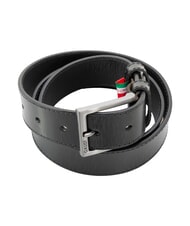 GAUD&Igrave; BRIDGE Curea din piele fabricată &icirc;n Italia BLACK - Curele - 3