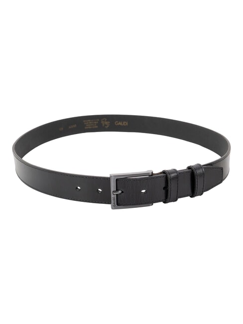 BRIDGE Curea din piele fabricată &icirc;n Italia BLACK - Curele