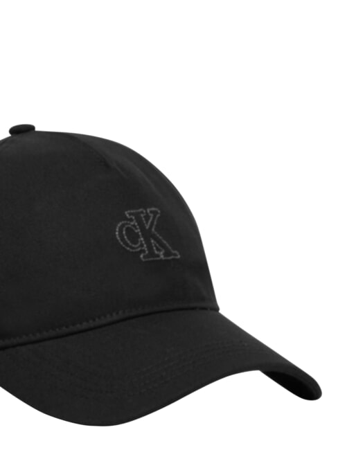 CKJ SMALL MONOGRAM Pălărie cu vizieră pe negru - Căciuli