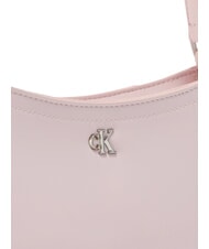 CALVIN KLEIN HARDWARE MONOGRAM Geantă de umăr roz leagăn - Genți femei - 4