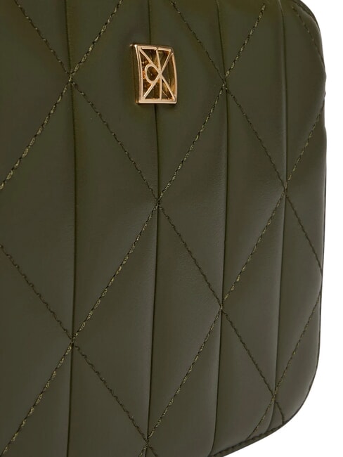 QUILTED EMBLEM Geantă de umăr mini chiparos - Genți femei