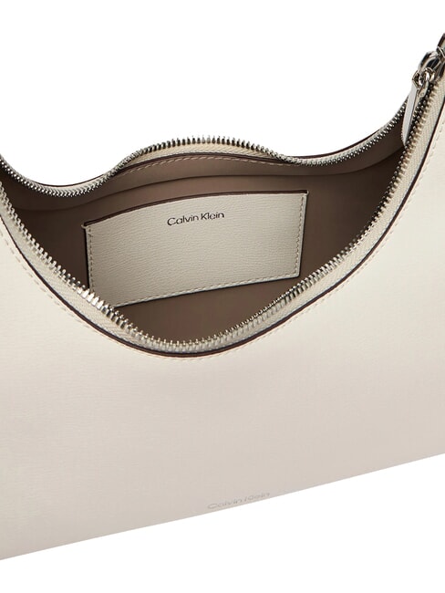 EMBOSSED LOGO Geantă de umăr, cu curea de umăr alis alb - Genți femei