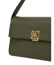 CALVIN KLEIN HARDWARE EMBLEM PEBB Geantă de m&acirc;nă, cu curea de umăr chiparos - Genți femei - 4